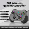 Z01 Wireless Game Controller Bluetooth 6-Axis Motion Sensor Support Turbo Programmable Hall Joystick for Switch Steam PS3 PS4 PC