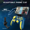 ISHAKO Wireless Android iOS Mobile Game Controller Double Vibration Game Pad for PC Android iOS Smartphone PUBG Game Joystick