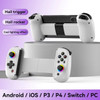 D8 Telescopic Game Controller RGB Light Mobile Phone Gamepad with Turbo/6-axis Gyro/Vibration for Android iOS PS3 PS4 Switch PC