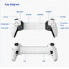 D9 Mobile Phone Stretching Game Controller with Turbo Bluetooth-Compatible 5.2 Dual Hall Somatosensory Controller Dual Vibration