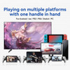 D9 Mobile Phone Gamepad with Turbo Bluetooth-Compatible 5.2 Cell Phone Gamepad Joystick 6-axis Gyro for Switch/PS3/PS4/PC/Tablet