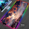 RGB Landscape Cartoon Mousepad Game Large Mouse Pad Setup Gamer Mouse Mat Waterproof Desk Mats Gaming Table Carpet Pads 90x40cm