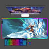 ShenHe Genshin Impact Computer Mouse Pad Anime RGB Large Gaming Mousepad LED Game Keyboard XXL Desk Mat Tapis Souris for CS/LOL