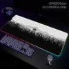 Large RGB Mouse Mat Forest Gamer Mousepads LED Gaming Mousepad Big Luminous Desk Pad Desk Mats Backlit Mouse Pads