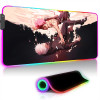 Jujutsu Kaisen Anime Large RGB Mousepad XXL Laptop Office Rubber Soft Desk Mat Computer Keyboard Accessories Game LED Mouse Pad