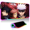 Jujutsu Kaisen Anime Large RGB Mousepad XXL Laptop Office Rubber Soft Desk Mat Computer Keyboard Accessories Game LED Mouse Pad