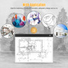 A3 LED Light Pad for Diamond Painting Translucent Drawing Board USB Powered Digital Graphics Tablet for Art Animation Sketching