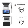 Huion Graphics Tablet Monitor Kamvas 13 Drawing Pen Display 13.3 Inch Screen Compatible with Windows MacOS Android Phone USB 3.1