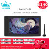 HUION Kamvas Pro 16 2.5K Drawing Monitor 145% sRGB QHD Screen Graphics Tablet Display 15.8 Inch Full Laminated Battery Free Pen