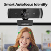 AUSDOM AW651S 2K Stream Webcam with Microphone Web Camera with Privacy Cover Autofocus PC Camera for Switch/Laptop