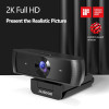 AUSDOM AW651S 2K Stream Webcam with Microphone Web Camera with Privacy Cover Autofocus PC Camera for Switch/Laptop
