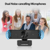 AUSDOM AW651S 2K Stream Webcam with Microphone Web Camera with Privacy Cover Autofocus PC Camera for Switch/Laptop