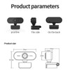Webcam 1080P Full HD With Microphone USB Plug For PC Computer Mac Laptop Desktop Live Broadcast Video Calling Work Mini Camera