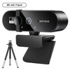 Webcam 4K 2K Web Camera 1080p Mini 30fps Usb Camera Full Hd Web Cam With Microphone Tripod Autofocus Webcam For PC Mac Laptop