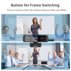 AUSDOM AW651 QHD 2K HDR 30FPS Webcam Autofocus 1080P 60FPS Web Camera With Noise-cancelling Mics and Free Privacy Cover for Live