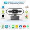 Trustdii Full HD 1080P 2K 4K Webcam Auto Focus Fill Light Web Camera With Microphone Live Broadcast USB Computer PC Web Cam