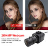 HD 2K Webcam 30fps High Speed UVC OTG 4MP USB Camera With 2.8-12mm Varifocal CS Lens Plug And Play For Youtube Live Broadcast