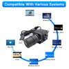 HD 2K Webcam 30fps High Speed UVC OTG 4MP USB Camera With 2.8-12mm Varifocal CS Lens Plug And Play For Youtube Live Broadcast
