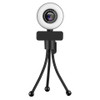 Taida 1080P 2K 4K HD Webcam with Ring Fill Light Laptop PC Computer Live Broadcast Camera Video Web Camera Microphone Web Cam