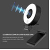 He5Mini CT-AUSDOM PA552 Web Camera HD 1080P With Microphone Adjustable Led Light Tripod Webcam Designed For Streaming OBS Twitch