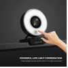 He5Mini CT-AUSDOM PA552 Web Camera HD 1080P With Microphone Adjustable Led Light Tripod Webcam Designed For Streaming OBS Twitch