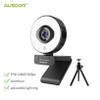 He-AUSDOM AF660 FHD 1080P 60FPS Webcam Autofocus 75 Degree Stream Cam With Adjustable Right Light Free Tripod For Live Streaming