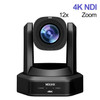 4K NDI PTZ Camera Broadcast Church Live Streaming Camera SDI HDMI IP USB Webcam Zoom OBS Vmix Tiktok Podcater Camera Blackmagic