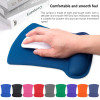 1pc Mouse Pad With Wrist Rest Pad Anti-Slip Gaming Mousepad Mice Mat PC Laptops Keyboard Solid Color Accessories