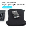 1pc Mouse Pad With Wrist Rest Pad Anti-Slip Gaming Mousepad Mice Mat PC Laptops Keyboard Solid Color Accessories