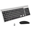 Hebrew & English characters Ultra-thin Business Israel Wireless Keyboard and Mouse combo low noise for Office