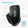Rapoo Multi-mode Wireless Keyboard and Mouse Combo Extremely Thin Metal Keyboard Rechargeable Mouse Easy-Connect Up to 4 Device