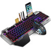 K680 Gaming Keyboard And Mouse Set Rechargeable Backlit Mechanical 2.4G Black/white LED Keyboard And Mouse Kit Combos