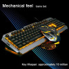 Ultimate Gaming with Mechanical Touch Keyboard and Mouse Set, Luminous Wired Combo mechanical keyboard Gamer keyboard choice