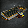 Ultimate Gaming with Mechanical Touch Keyboard and Mouse Set, Luminous Wired Combo mechanical keyboard Gamer keyboard choice