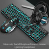 Gaming Keyboard and Mouse Combo Headset with Tea Switch and Marco Mouse and 26key Antighosting Keyboard Gamers Accessories