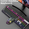 SHUIZHIXIN K1 keyboard mouse combo gaming set RGB 104 keys Wired Mechanical Keyboard 키보드 كيبورد for Windows PC Office Gamers
