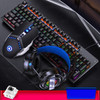 Mechanical Keyboard and Mouse with Headphones with Replaceable Switch Gaming Keyboard and Mouse Combo Headset Gamers Accessories