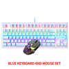 SHUIZHIXIN K2 Mechanical Wired Keyboard and Mouse combo gaming set 87 Key RGB Keyboard Game 키보드 for Windows PC Office Gamers