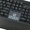 Gaming Keyboard Mouse and Mouse Pad Combo USB Wired Backlit Blue Switch Mechanical Keyboard with Side Light Black
