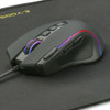 Gaming Keyboard Mouse and Mouse Pad Combo USB Wired Backlit Blue Switch Mechanical Keyboard with Side Light Black