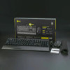 Gaming Keyboard Mouse and Mouse Pad Combo USB Wired Backlit Blue Switch Mechanical Keyboard with Side Light Black