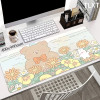 Kawaii 80x30cm XXL Mousepads Large Mousepad Keyboard Mats Cute Bear Mouse Mat Laptop Desk Pad For Gift Mouse Pads Lock Edge