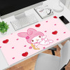 Kawaii Pink Large Mouse Pad Office Laptop Anime Cartoon Gaming Accessories Keyboard Mousepad Computer Lock Edge Desk Mat Carpet