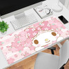 Kawaii Pink Large Mouse Pad Office Laptop Anime Cartoon Gaming Accessories Keyboard Mousepad Computer Lock Edge Desk Mat Carpet