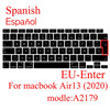 Laptop Keyboard Cover for Macbook Air 13 M1 2020 Silicone English Keyboard Protector Skin for Macbook Air13.3 A2337 A2179