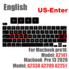 EU US For Macbook Pro 13 2020 M1 Chip A2338 Pro 16 2019 And141 Keyboard Cover Soft Silicon A2251 A2289 Keyboard Protector Skin