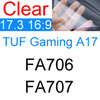 Screen Protector for ASUS TUF Dash F15 F17 Gaming A15 A16 A17 FA506 FA706 FX706 FX516 FX517 HD Clear Matte Frosted Skin Film 17