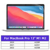 Screen Protector for MacBook All Models Air 13 M1 M2 Pro 13 14 15 16 Touch Bar Max Cover HD Film Soft Guard Accessories