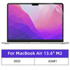 Screen Protector for MacBook All Models Air 13 M1 M2 Pro 13 14 15 16 Touch Bar Max Cover HD Film Soft Guard Accessories