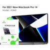 Laptop Screen Protector for 2021 New MacBook Pro 14.2 Inch M1 Model A2442 HD Clear Film with Hydrophobic Coating Full Coverage